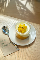 Lime & Mango Panna Cotta