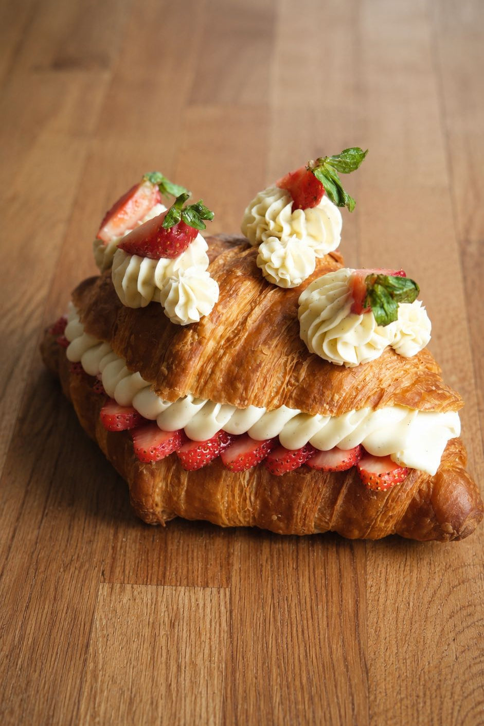 Strawberry - Vanilla Croissant