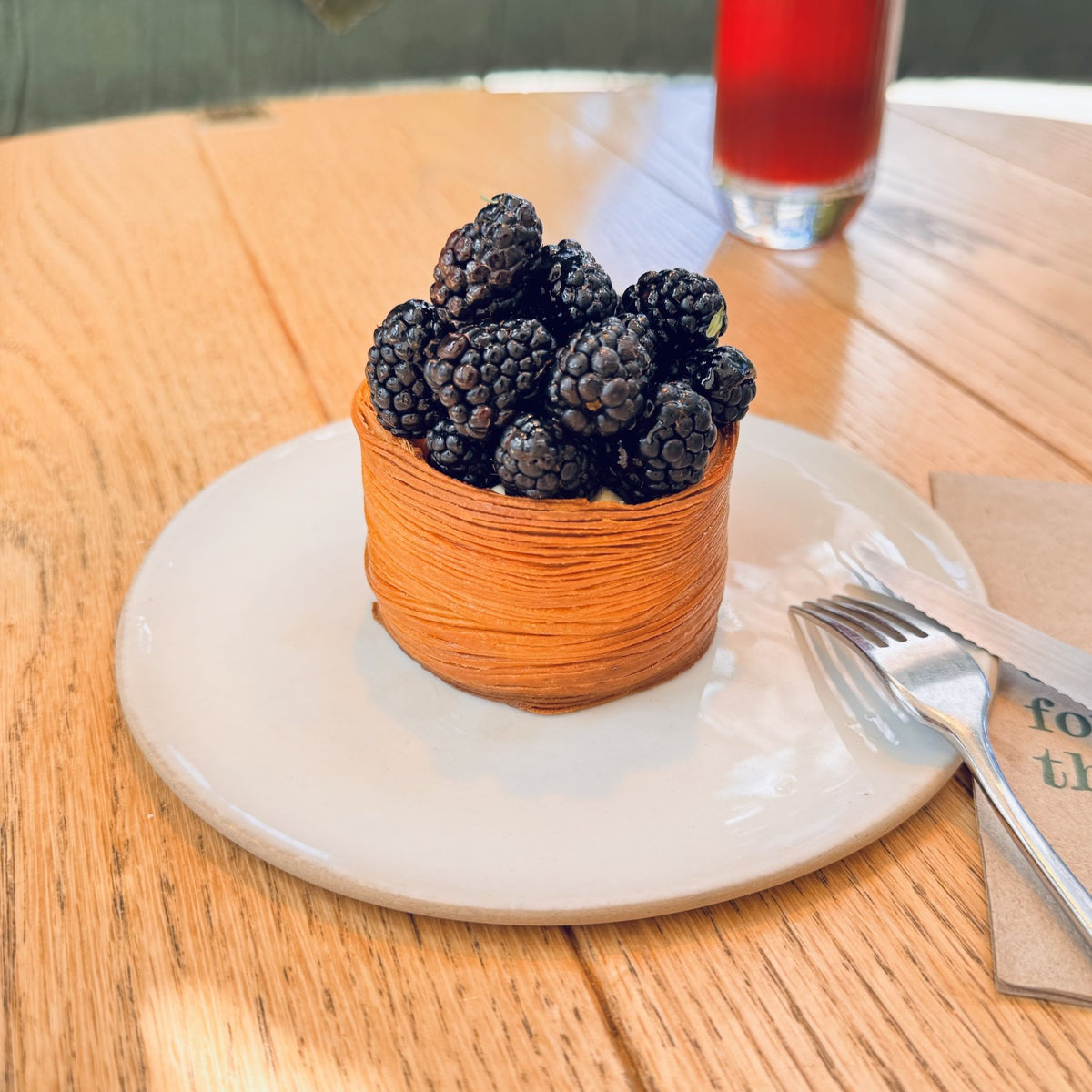 PATE FEUILLETEE TARTE AUX MURE