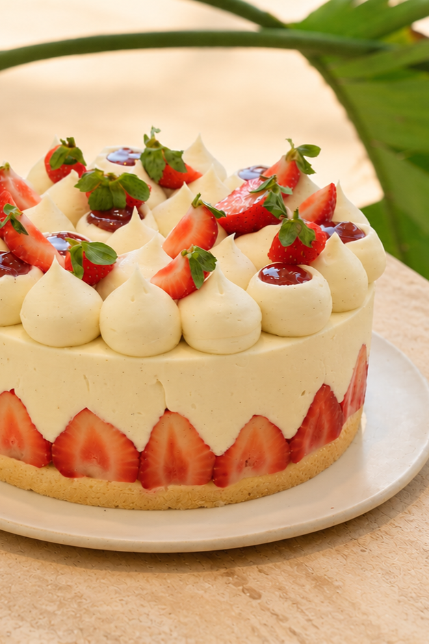 Fraisier Çilekli Pasta